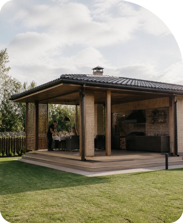 Летняя кухня с верандой в Валуйках по цене от 516283 р. | РадиДОМА-Вли